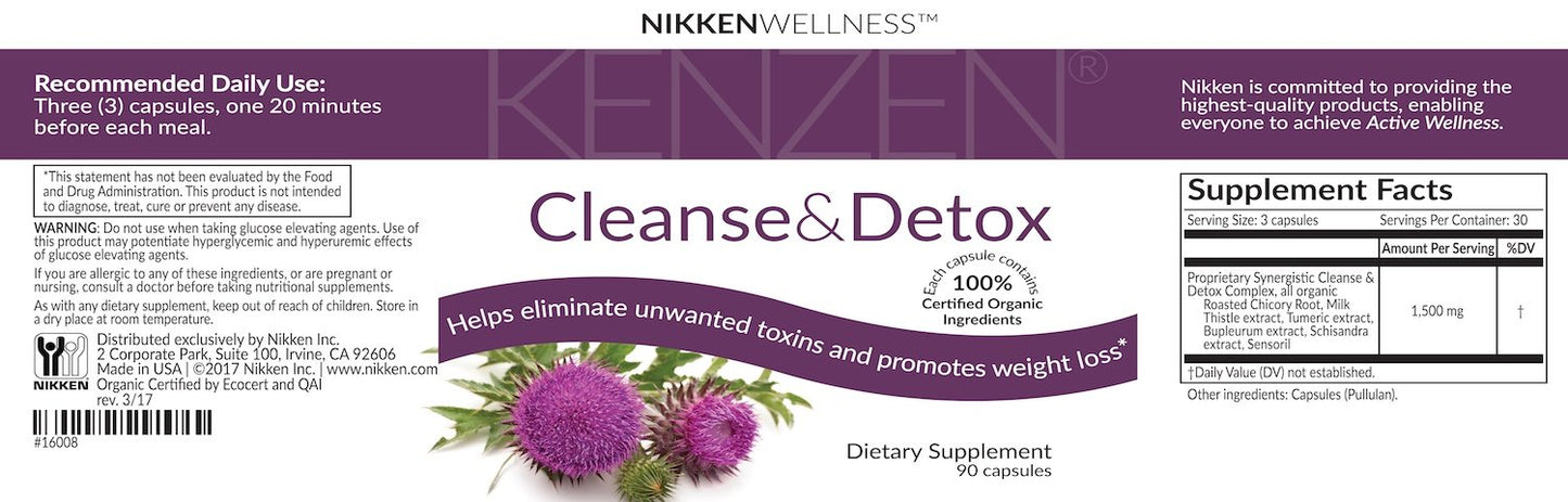 Nikken 16008	Kenzen Cleanse & Detox - US - myvnikenaxoffice.com