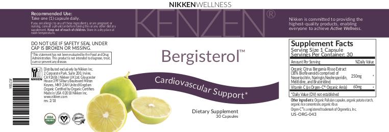 Nikken 17004	Kenzen Bergisterol capsules US - myvnikenaxoffice.com
